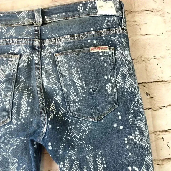 🔥HP🔥 Hudson Women’s Mid Rise Nico Super Skinny Snake Jeans Size 24 - Picture 8 of 12